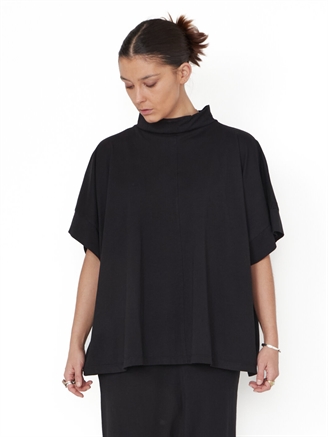 Sort Aarhus Oversize blouse SA2176 Black